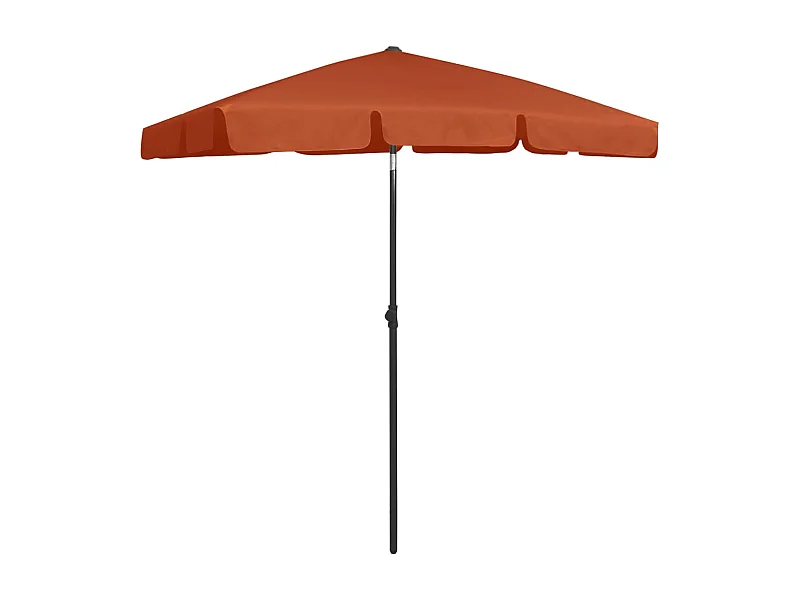 Roxanne  Parasol de plage terre cuite 180x120 cm