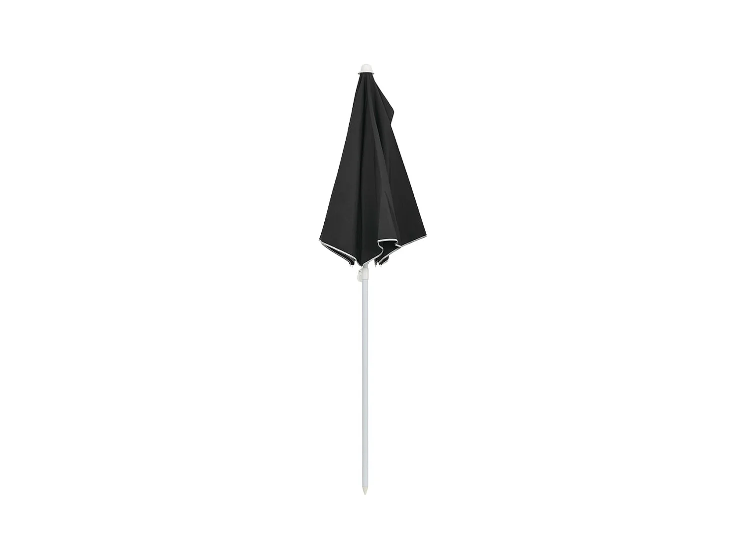 Hancock  Parasol half met paal 180x90 cm zwart