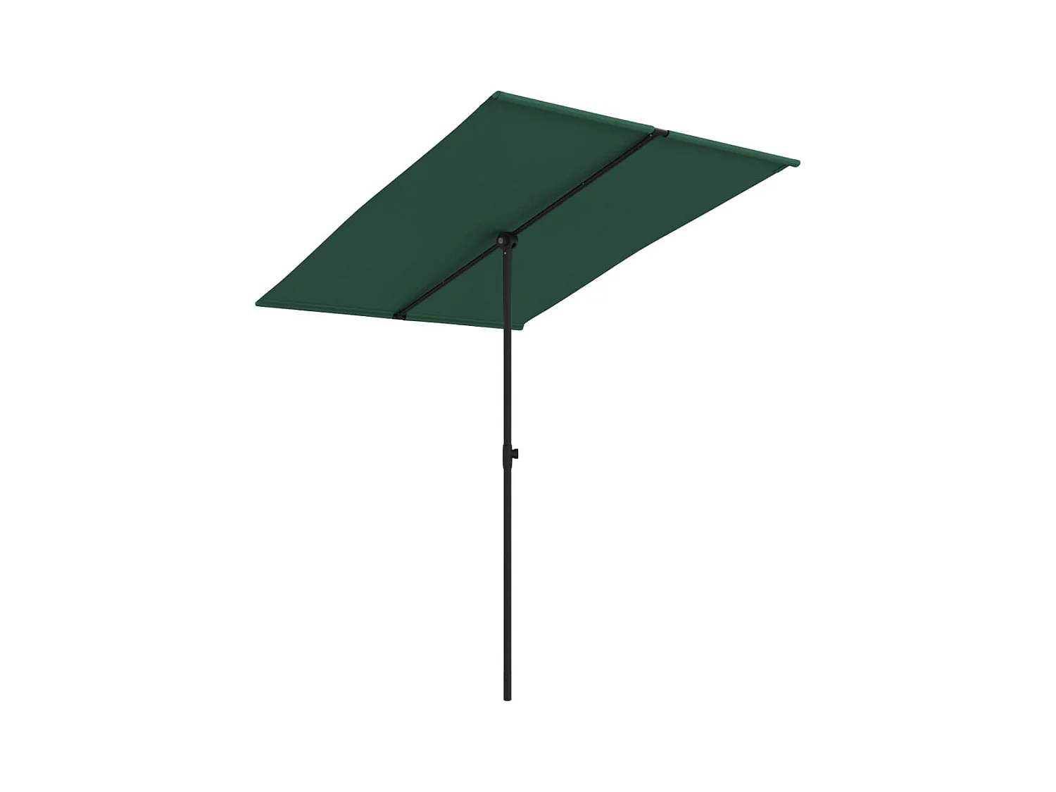 Zuhal  Parasol de jardin avec mât en aluminium 2x1,5 m Vert