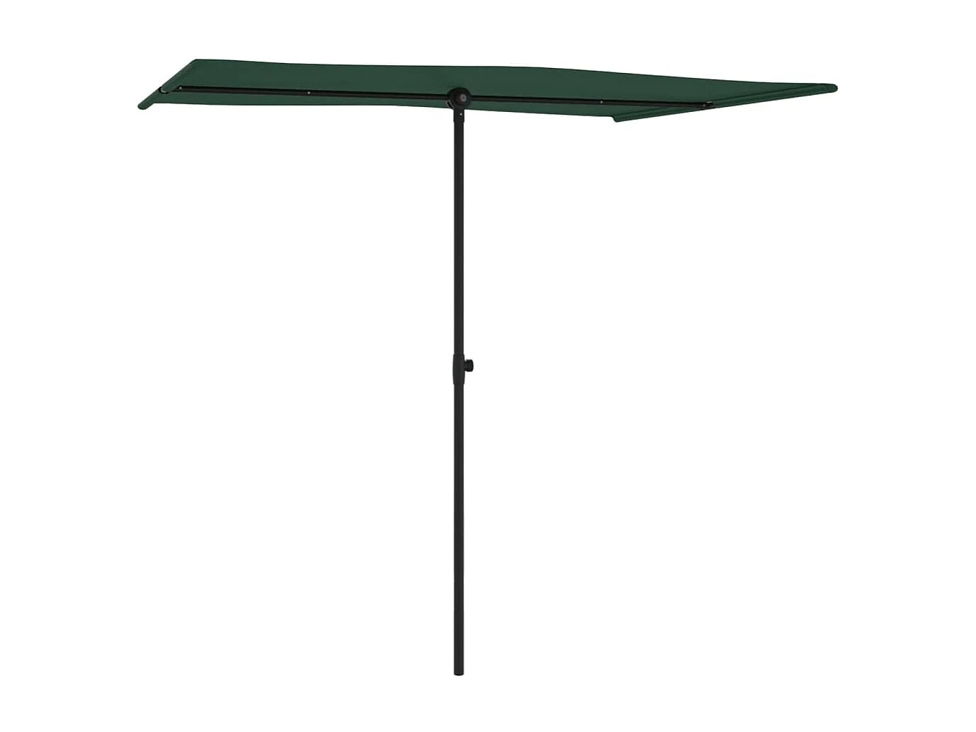 Zuhal  Parasol de jardin avec mât en aluminium 2x1,5 m Vert