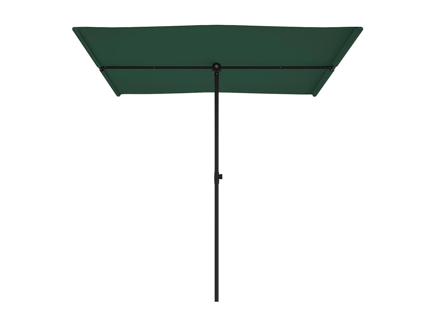 Zuhal  Parasol de jardin avec mât en aluminium 2x1,5 m Vert