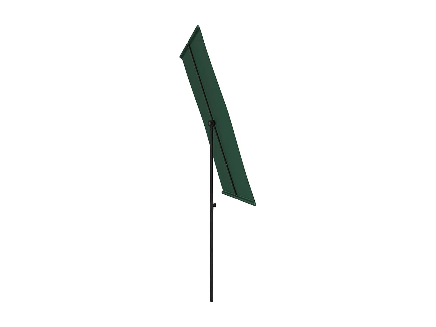 Zuhal  Parasol de jardin avec mât en aluminium 2x1,5 m Vert