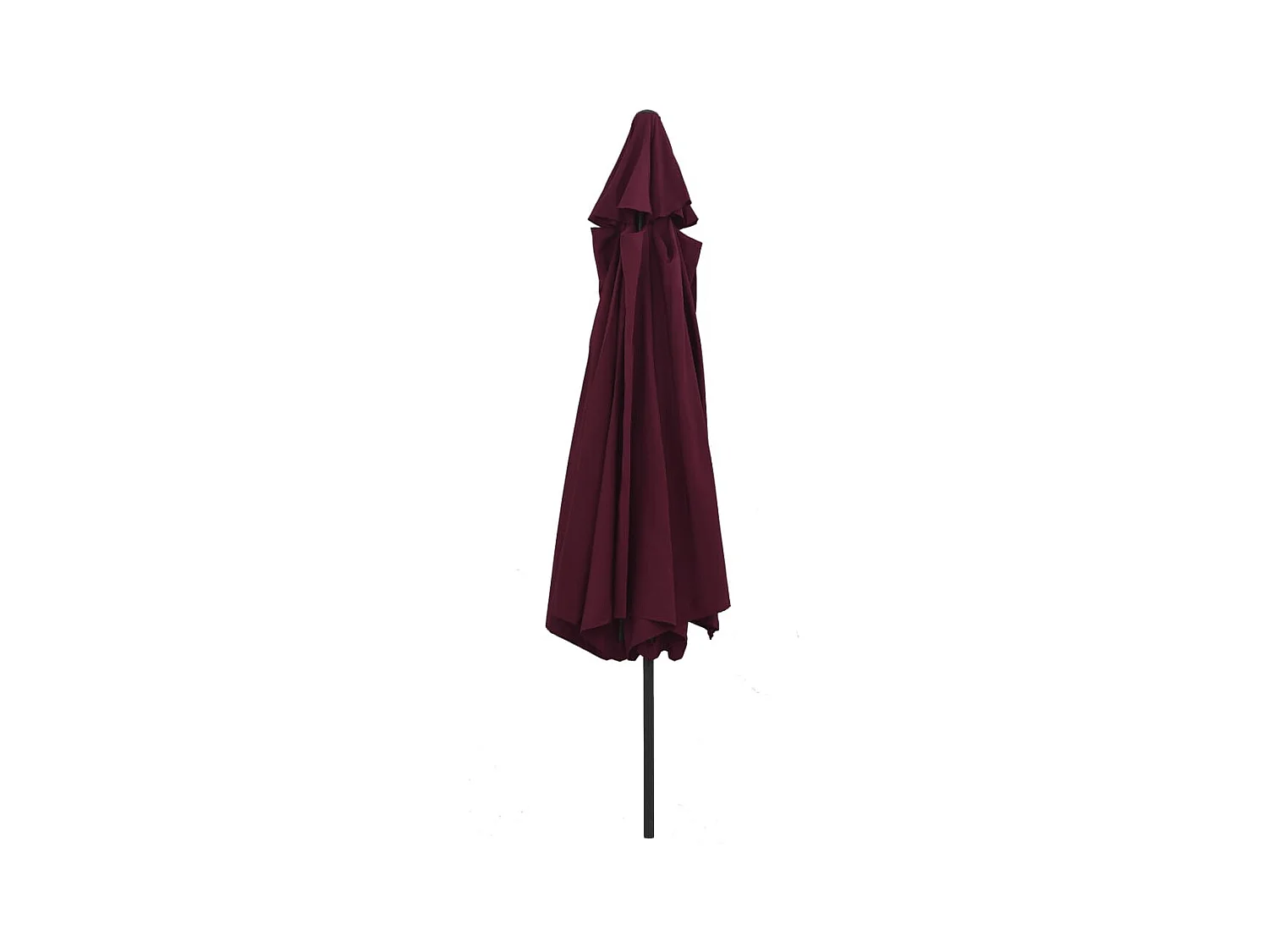 Orlinor  Parasol de jardin avec mât en métal 390 cm rouge bordeaux