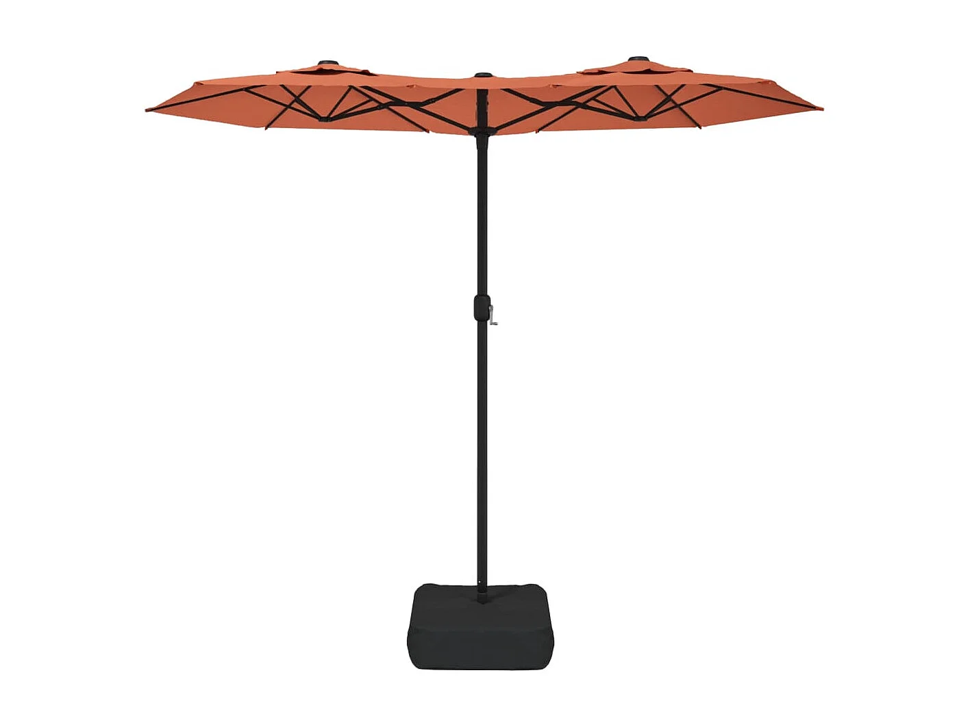 Eryx  Parasol de jardin à double tête terre cuite 316x145 cm