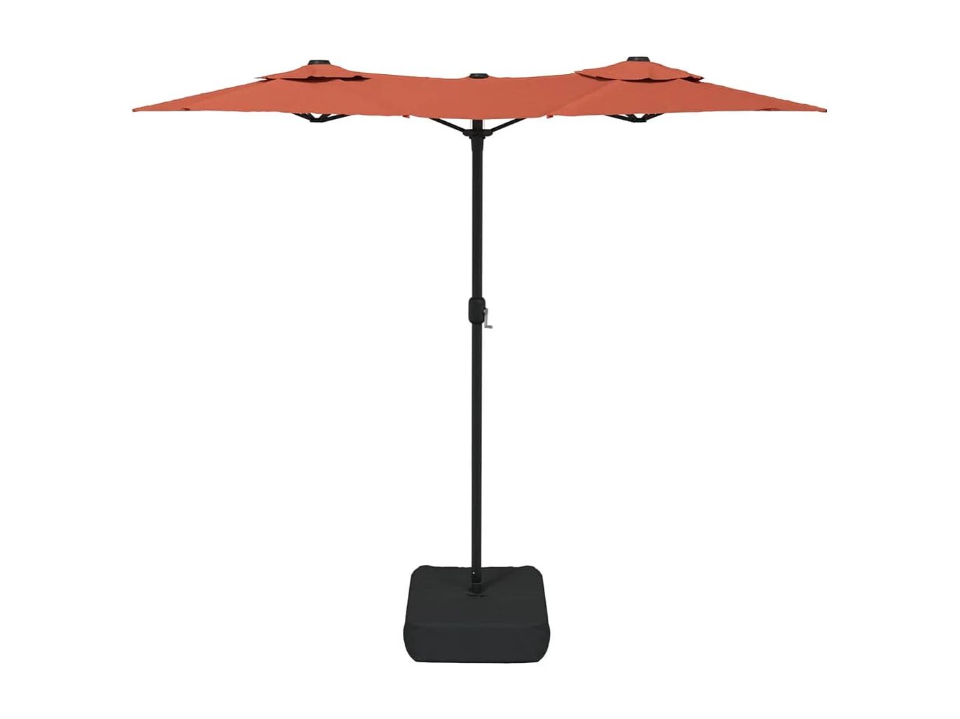 Eryx  Parasol de jardin à double tête terre cuite 316x145 cm