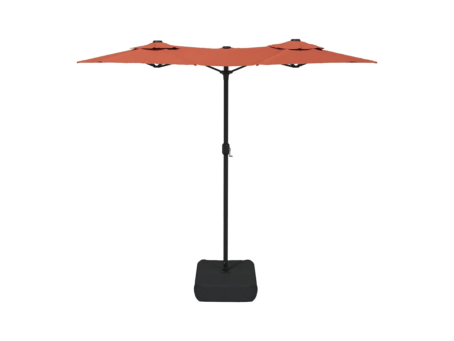 Eryx  Parasol de jardin à double tête terre cuite 316x145 cm