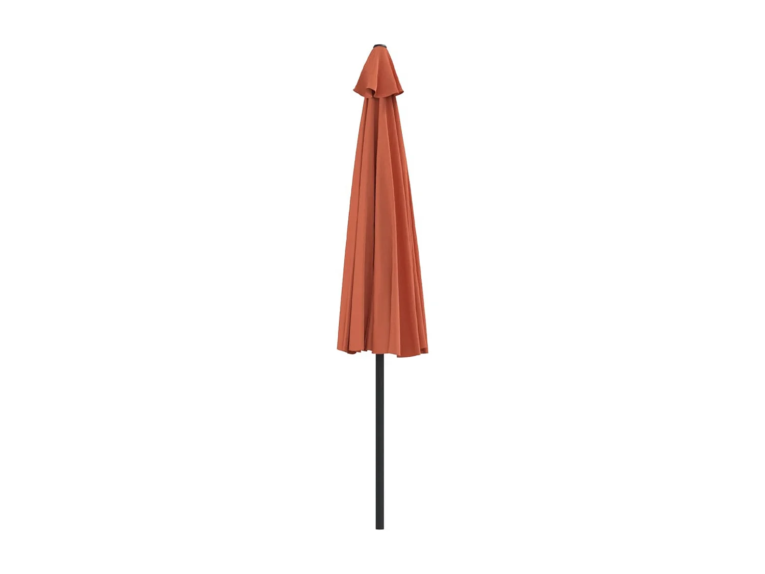 Vilde Kristine  Balkonparasol half met aluminium paal 300x155x223 cm terracotta