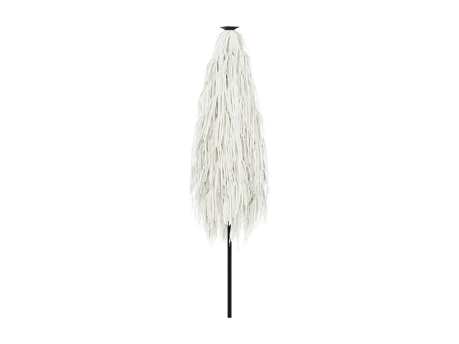 Draveil  Parasol de jardin avec mât en acier blanc 300x200x250 cm