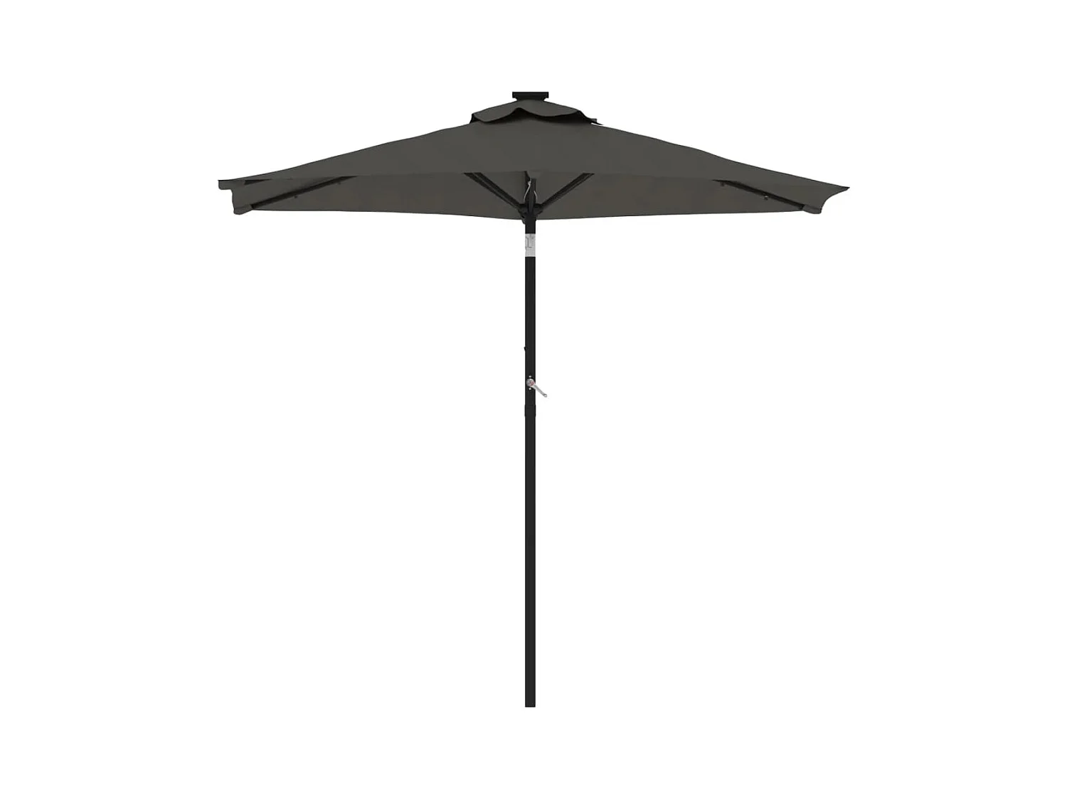 Albemarle  Parasol met LED's en stalen paal 225x225x212cm antracietkleurig