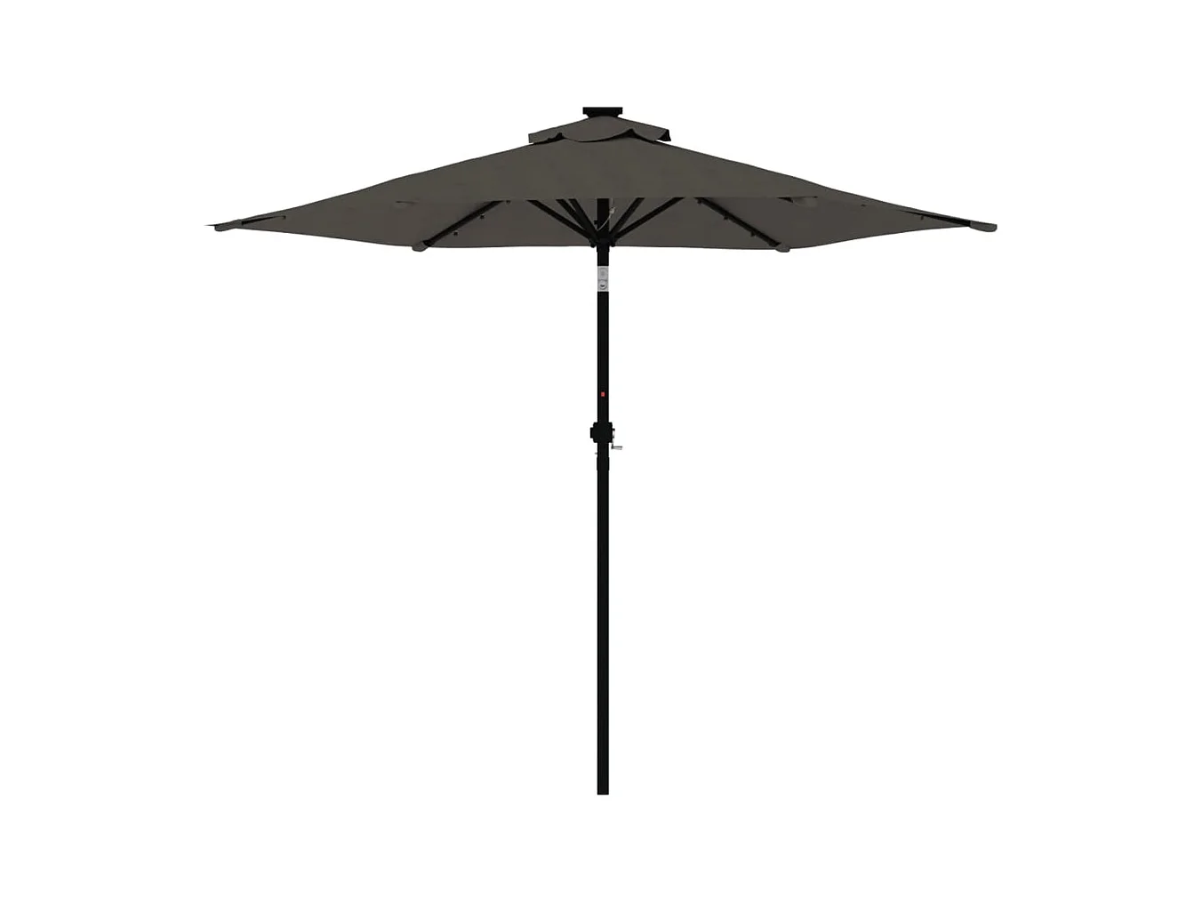Albemarle  Parasol met LED's en stalen paal 225x225x212cm antracietkleurig