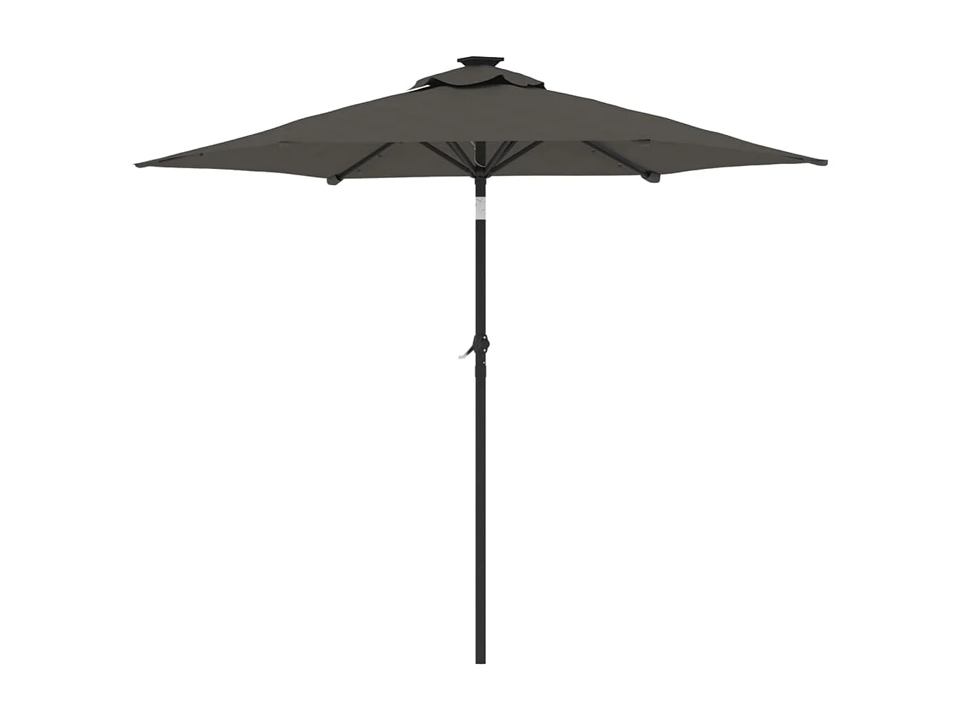 Albemarle  Parasol met LED's en stalen paal 225x225x212cm antracietkleurig