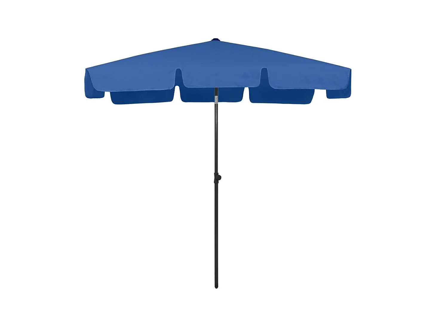 Roxanne  Parasol de plage bleu azuré 200x125 cm