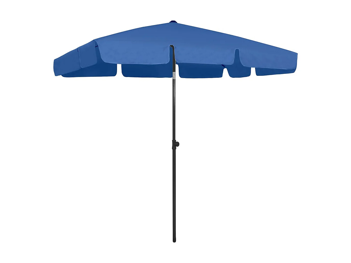 Roxanne  Parasol de plage bleu azuré 200x125 cm