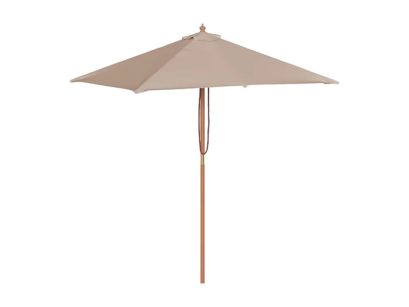 Keano  Parasol met houten paal 150x200 cm taupe