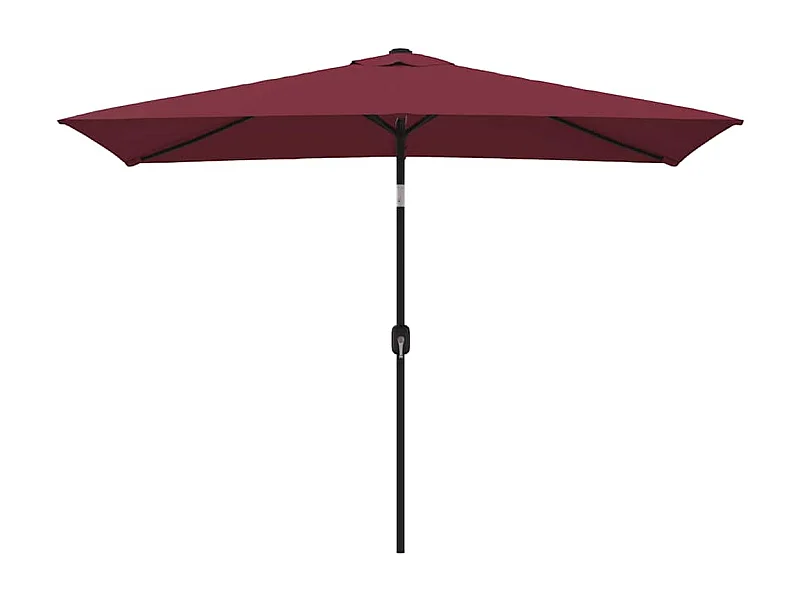 Torhildr  Parasol met metalen paal 300x200 cm bordeauxrood