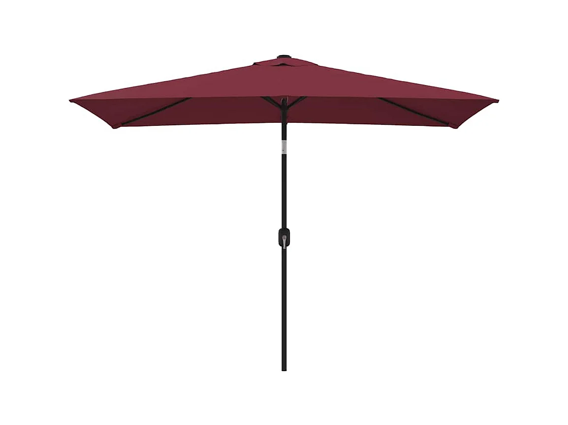 Torhildr  Parasol met metalen paal 300x200 cm bordeauxrood