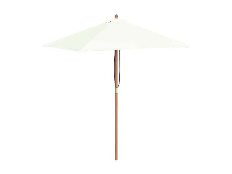 Keano  Parasol met houten paal 150x200 cm zandkleurig