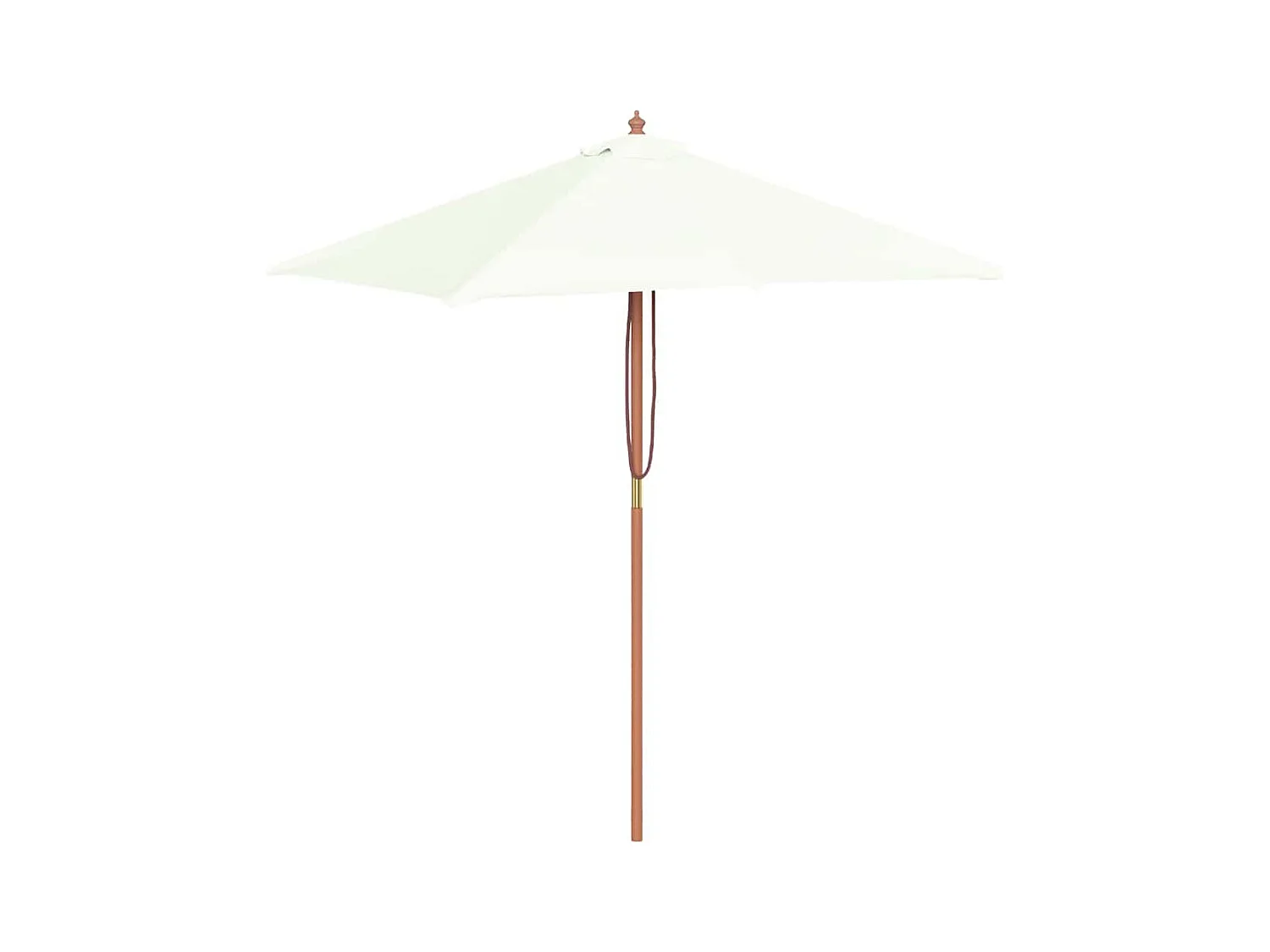 Keano  Parasol met houten paal 150x200 cm zandkleurig
