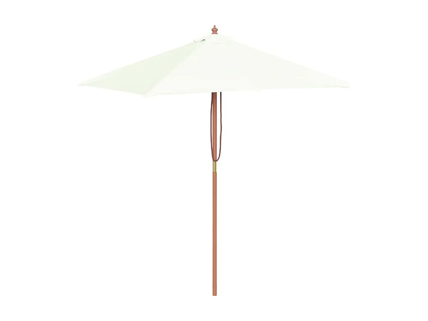 Keano  Parasol met houten paal 150x200 cm zandkleurig