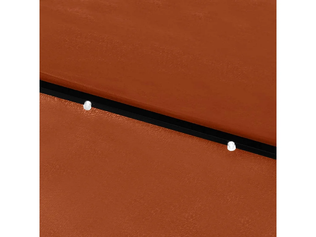 Prudence  Parasol de jardin avec LED et mât en acier terre cuite 2x3 m