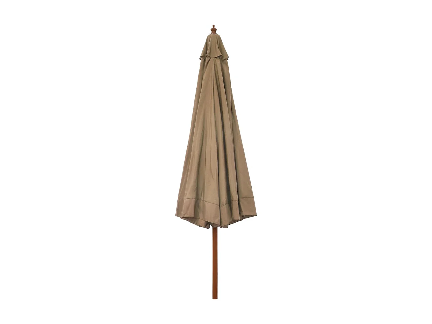 Eastvale  Parasol d'extérieur avec mât en bois 330 cm Taupe