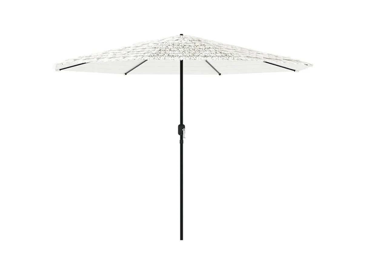 Draveil  Parasol de jardin avec mât en acier blanc 324x324x247 cm