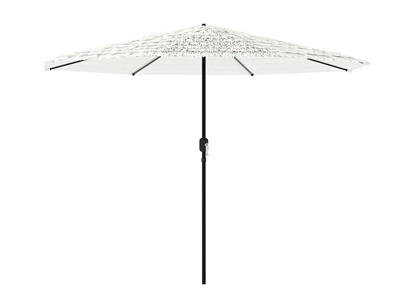 Draveil  Parasol de jardin avec mât en acier blanc 324x324x247 cm