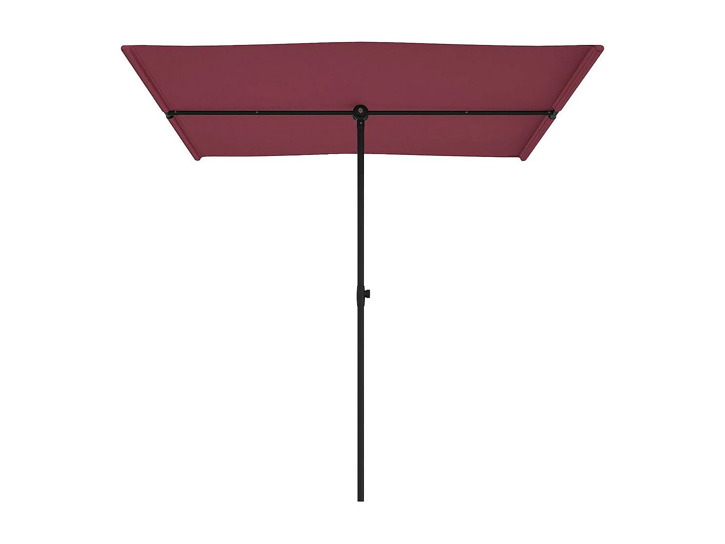 Zuhal  Parasol met aluminium paal 2x1,5 m bordeauxrood