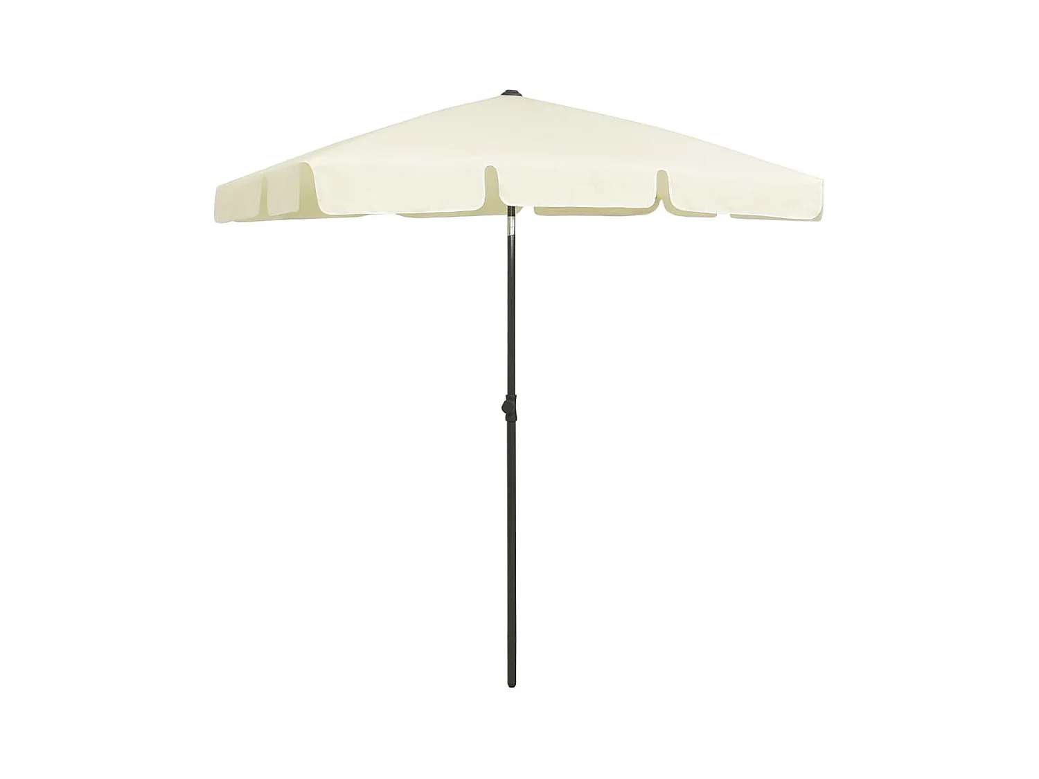 Roxanne  Parasol de plage jaune sable 180x120 cm