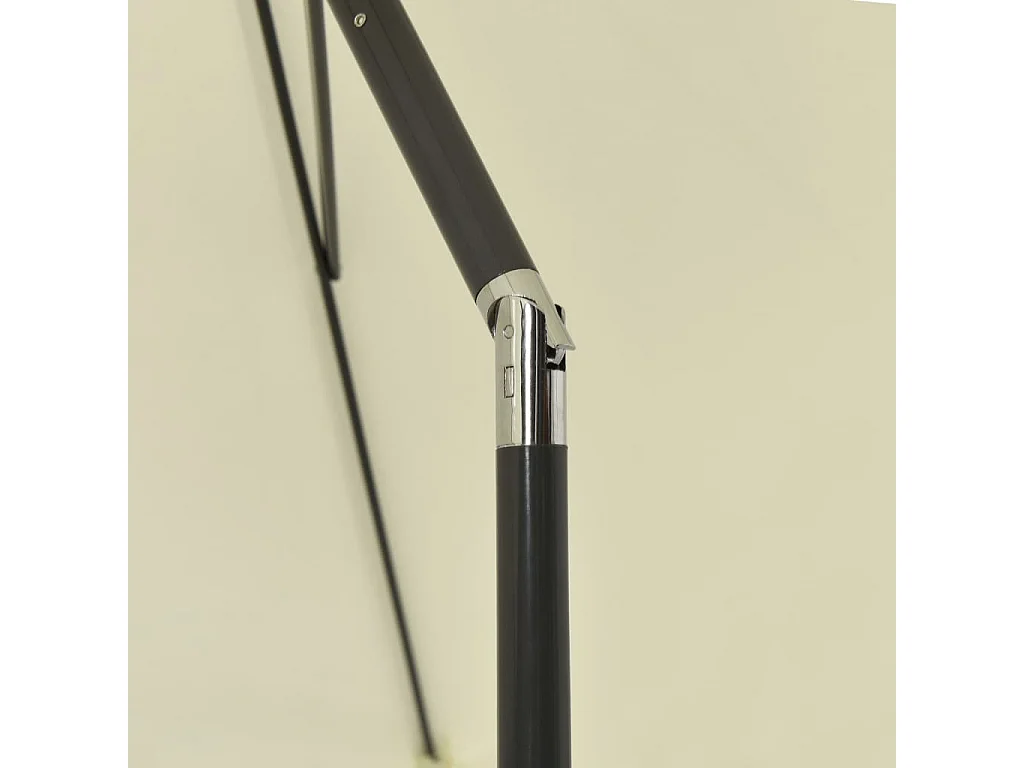 Roxanne  Parasol de plage jaune sable 180x120 cm