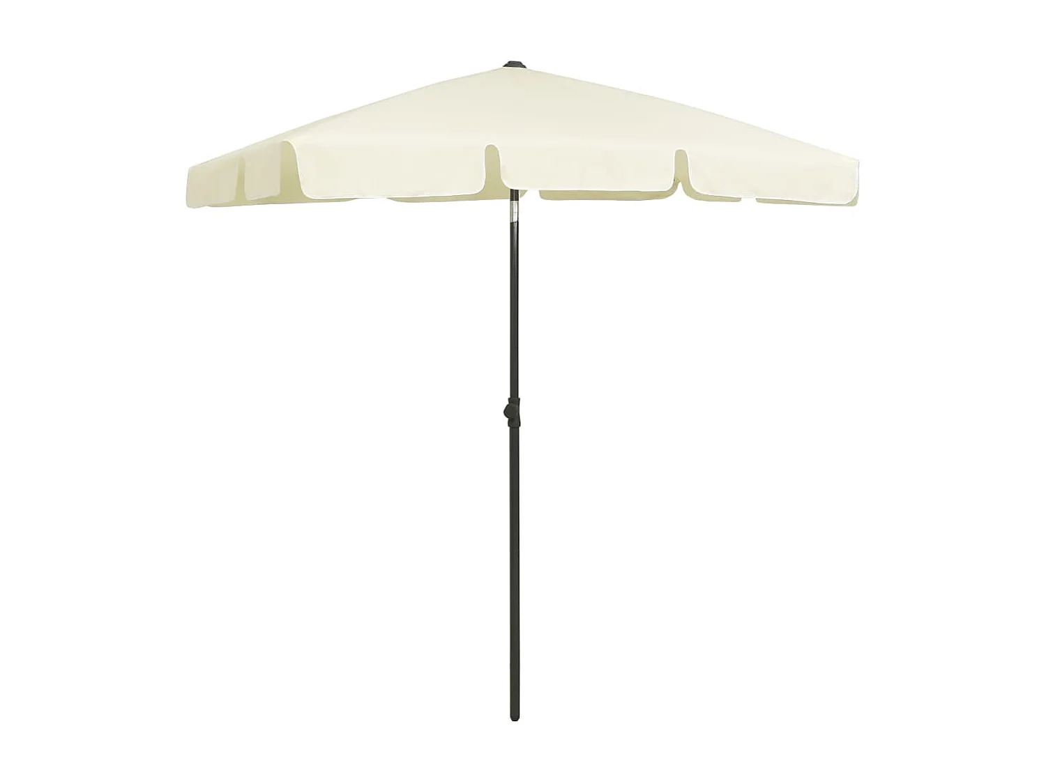 Roxanne  Parasol de plage jaune sable 180x120 cm