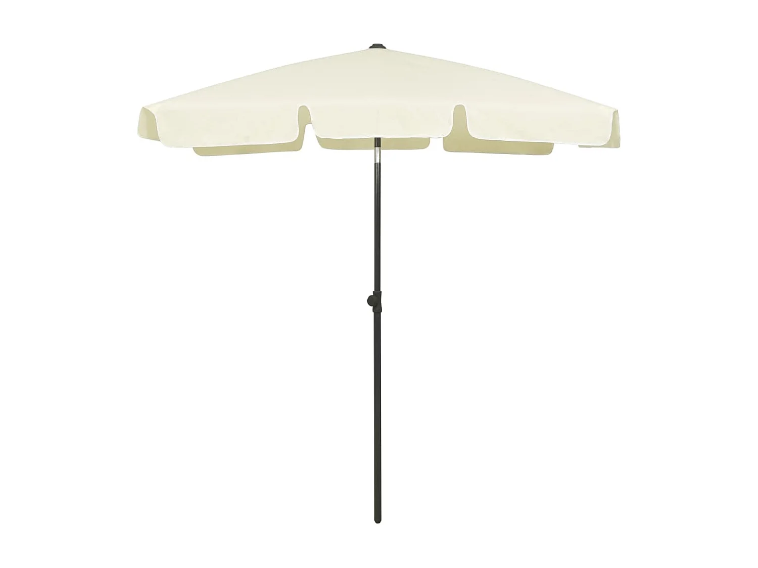 Roxanne  Parasol de plage jaune sable 180x120 cm