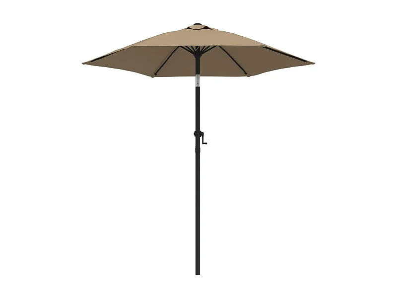 Marano di Napoli  Parasol Taupe 200x224 cm Aluminium