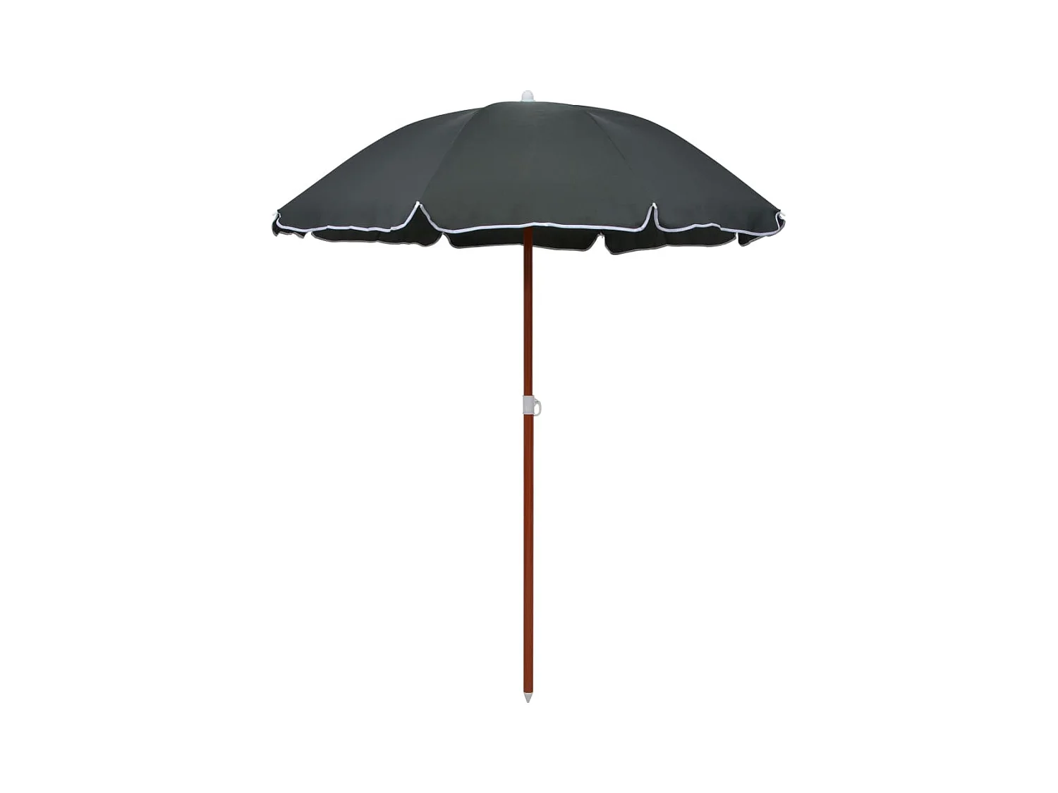 Brownsboro  Parasol de jardin avec mât en acier 180 cm anthracite