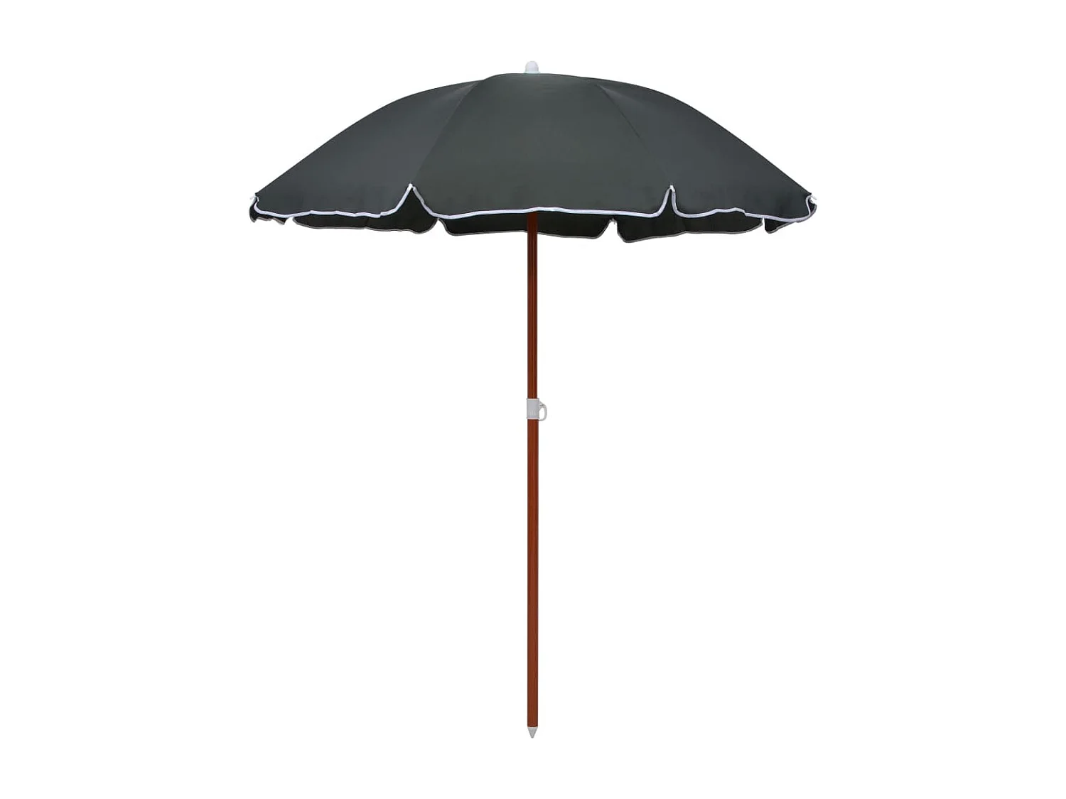 Brownsboro  Parasol de jardin avec mât en acier 180 cm anthracite