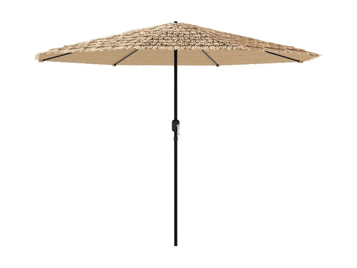 Draveil  Sombrilla de jardín con poste de acero marrón 388x388x248 cm