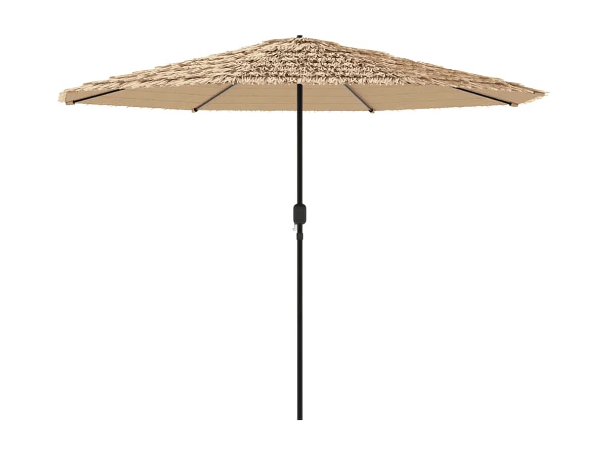 Draveil  Sombrilla de jardín con poste de acero marrón 388x388x248 cm