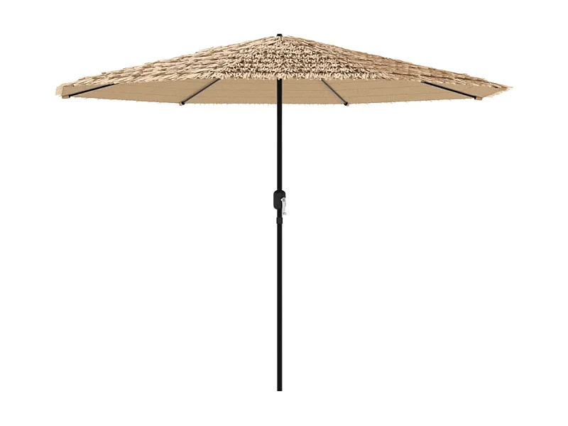 Draveil  Sombrilla de jardín con poste de acero marrón 388x388x248 cm