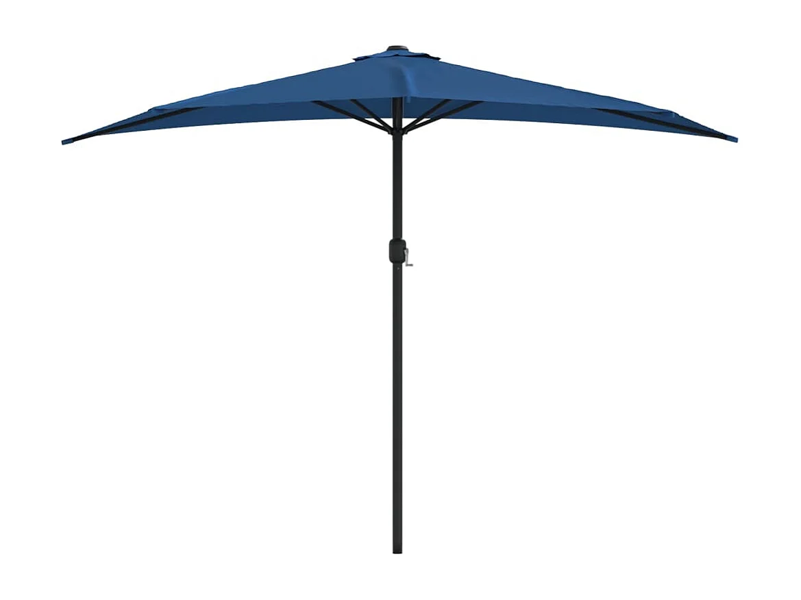 Vilde Kristine  Balkonparasol half met aluminium paal 300x155x223 cm blauw