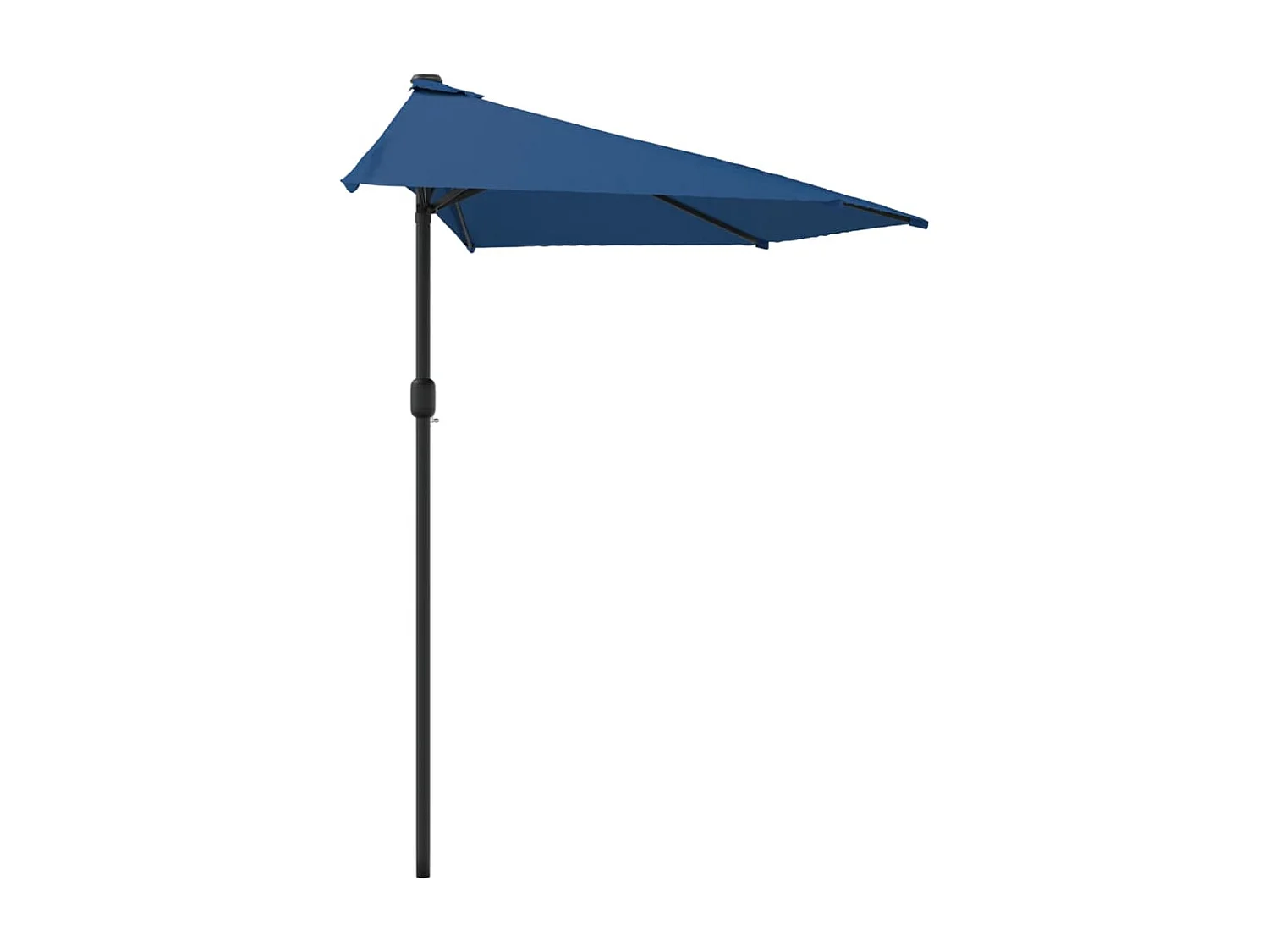 Vilde Kristine  Balkonparasol half met aluminium paal 300x155x223 cm blauw