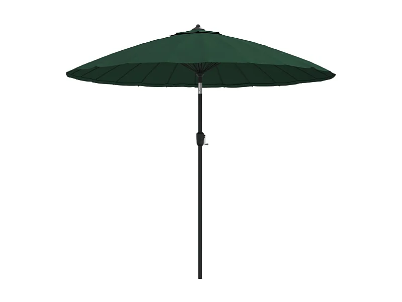 Castlefleming  Parasol d'extérieur avec mât en aluminium 270 cm Vert