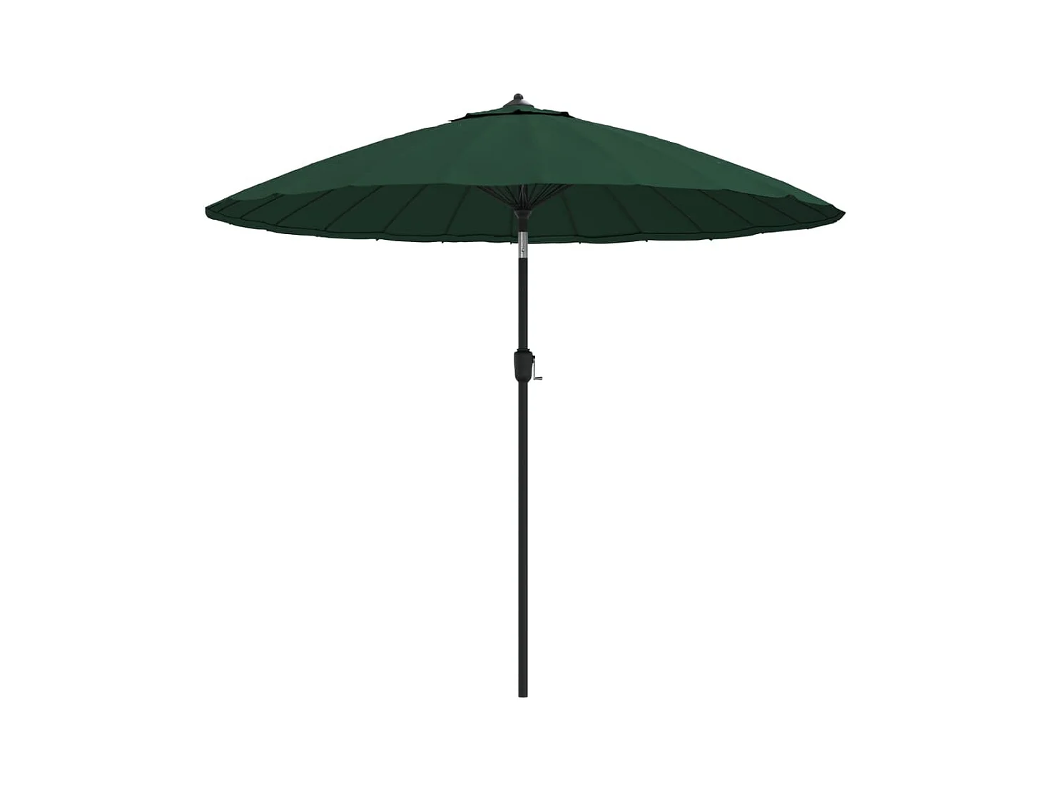 Castlefleming  Parasol d'extérieur avec mât en aluminium 270 cm Vert