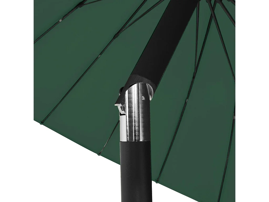 Castlefleming  Parasol d'extérieur avec mât en aluminium 270 cm Vert