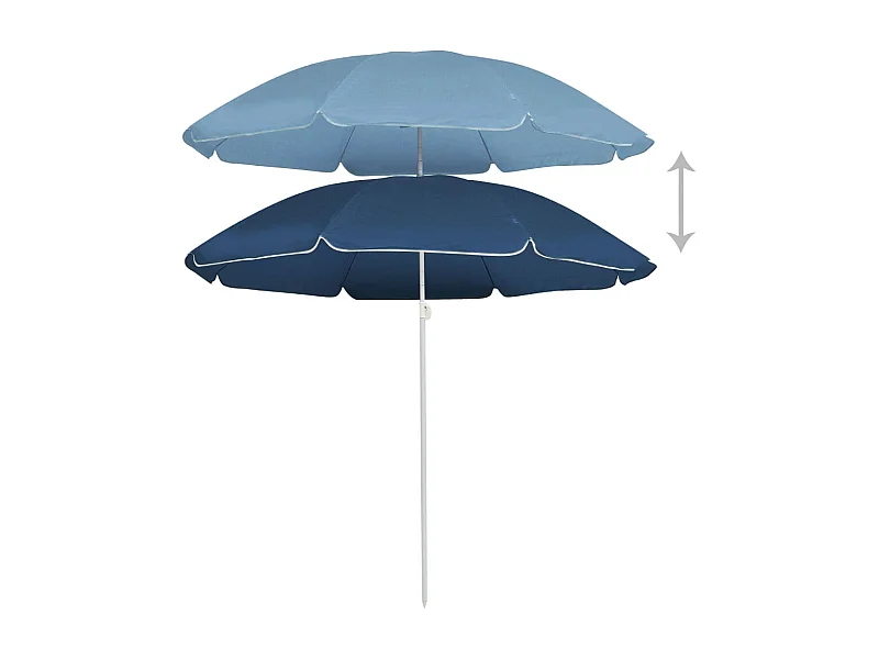 Baldwin City  Parasol met stalen paal 180 cm blauw