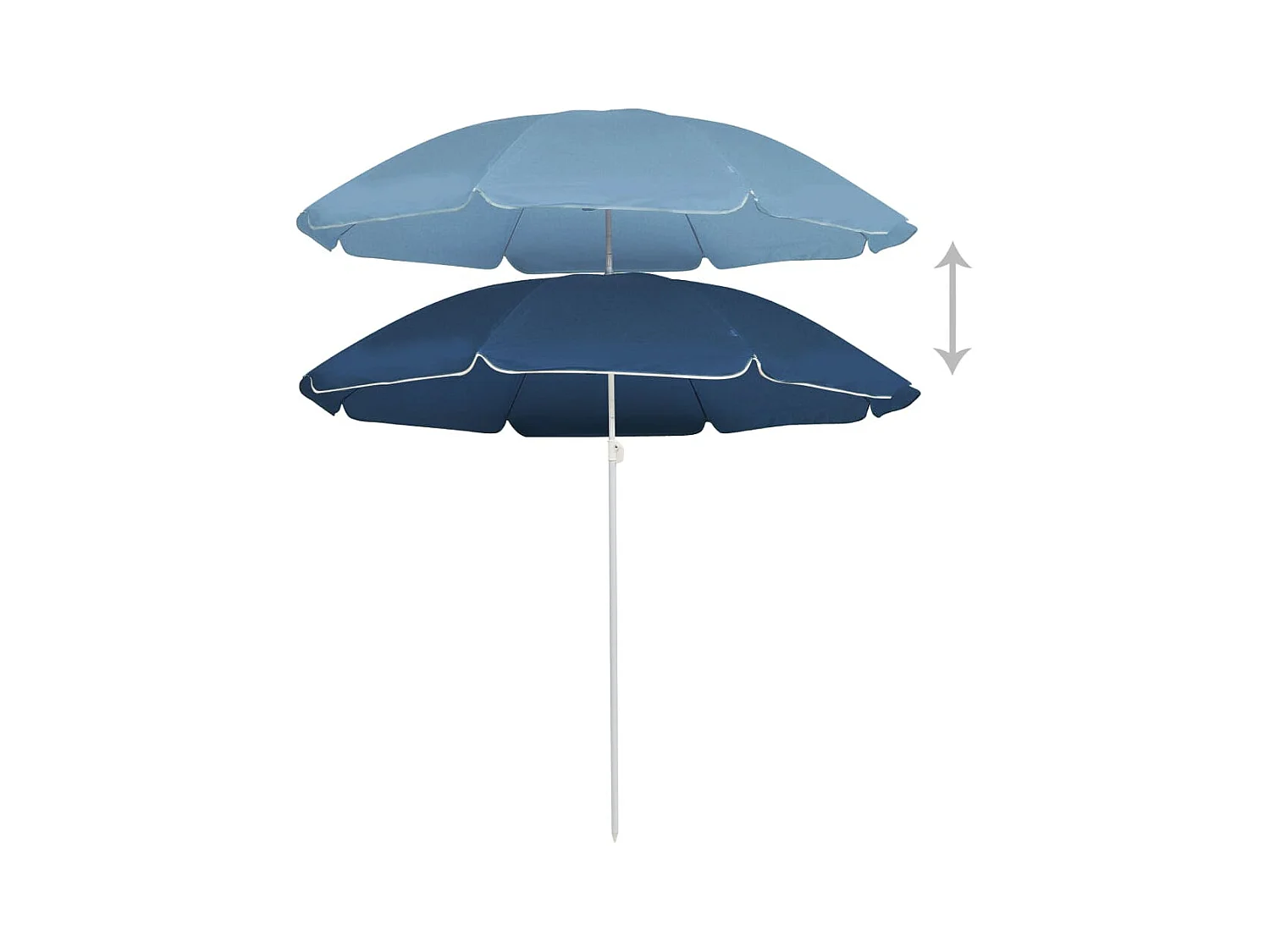 Baldwin City  Parasol met stalen paal 180 cm blauw