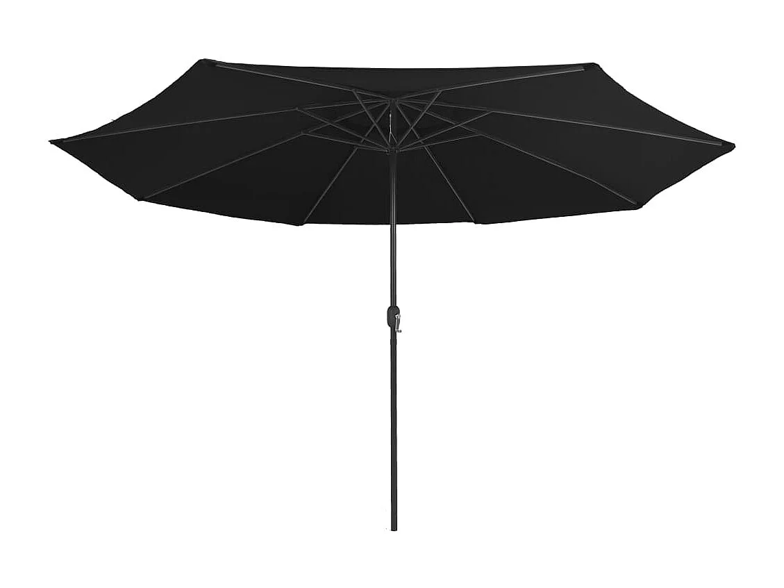 Orlinor  Parasol met metalen paal 390 cm zwart