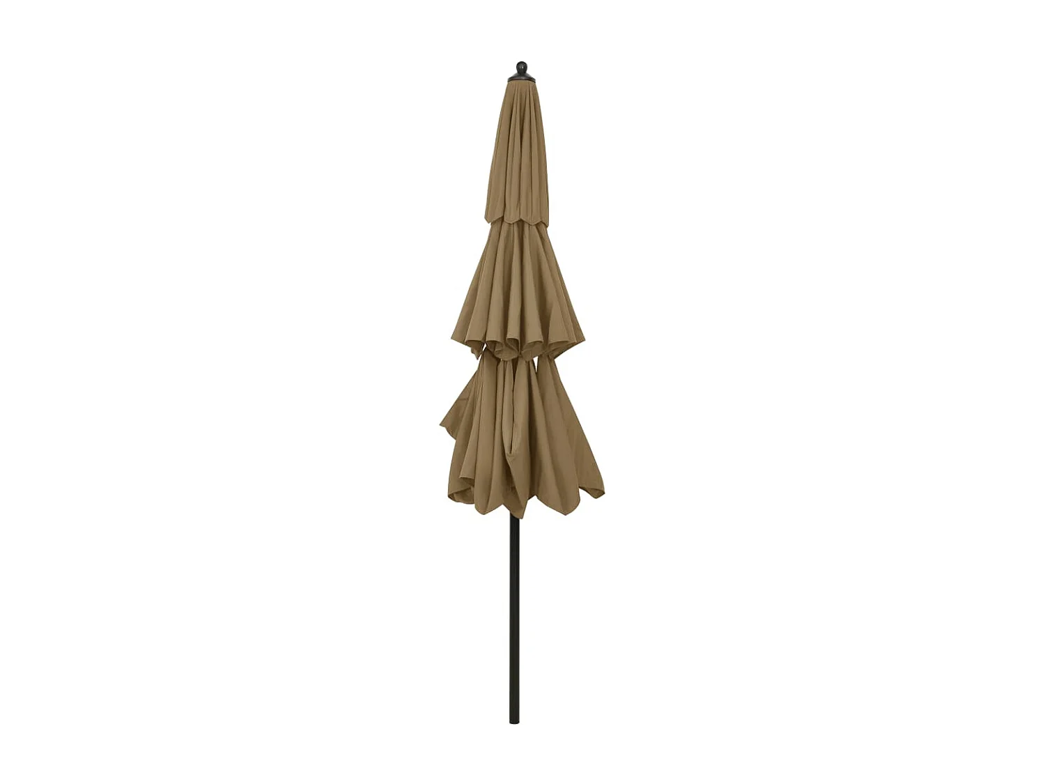 Nijkerk  Parasol 3-laags met aluminium paal 3 m taupe