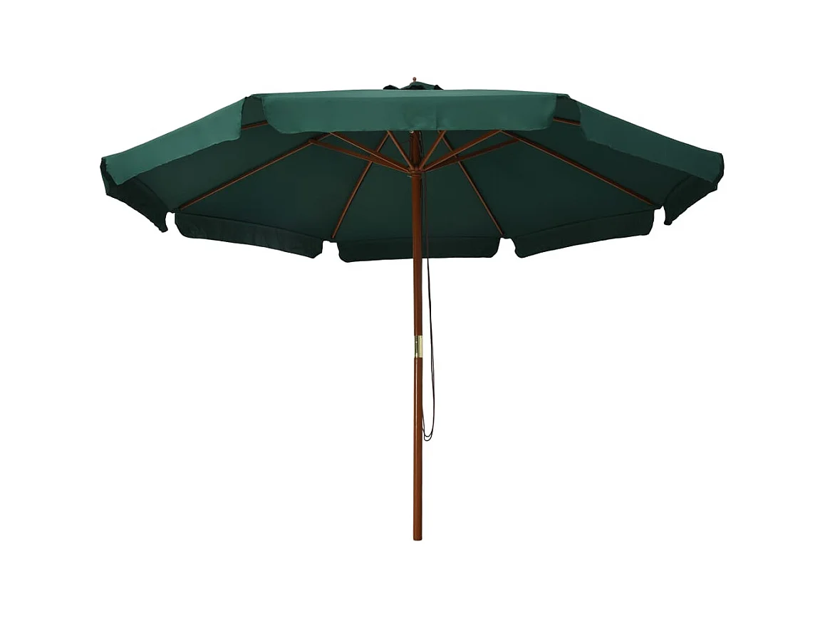 Eastvale  Parasol d'extérieur avec mât en bois 330 cm Vert