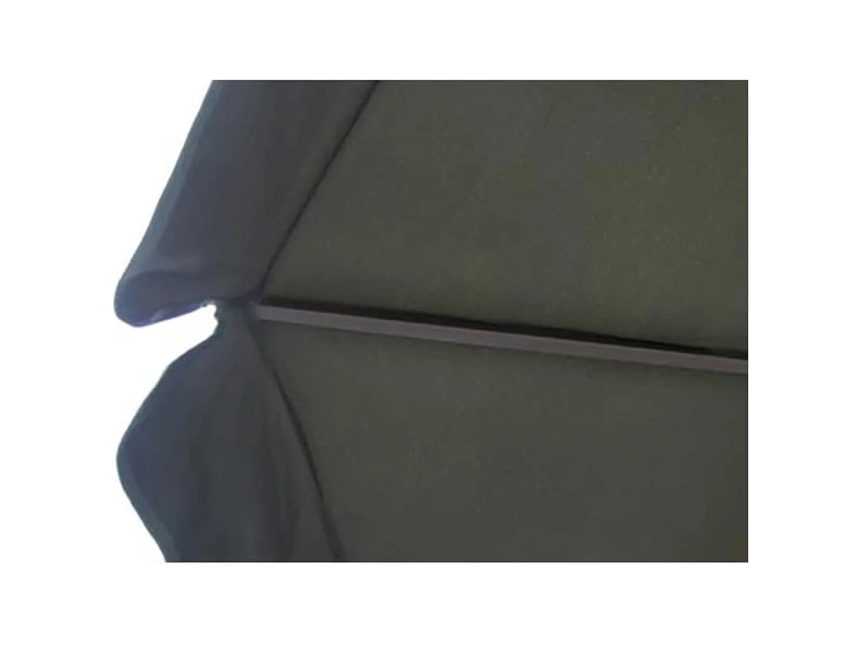 Solvig  Parasol de jardin avec base portable aluminium vert