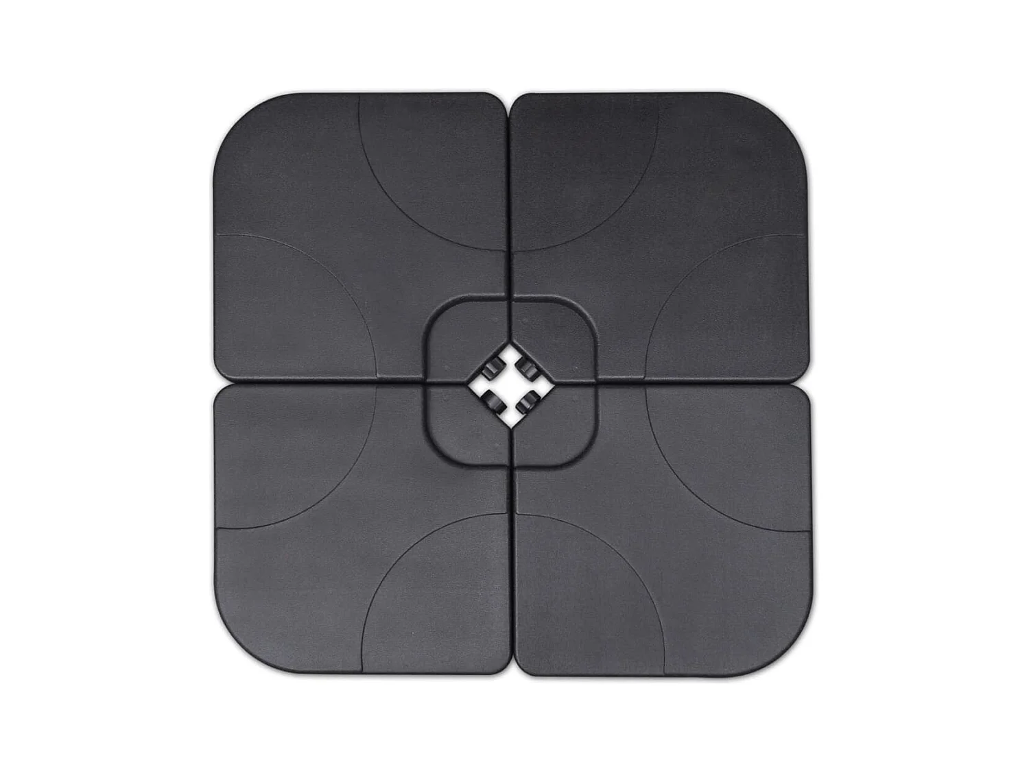 Solvig  Parasol de jardin avec base portable aluminium vert